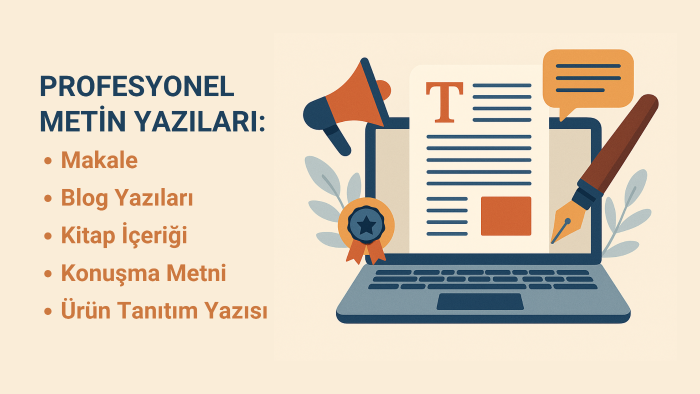 sizin için blog ve birçok metin yazısı yazabilirim