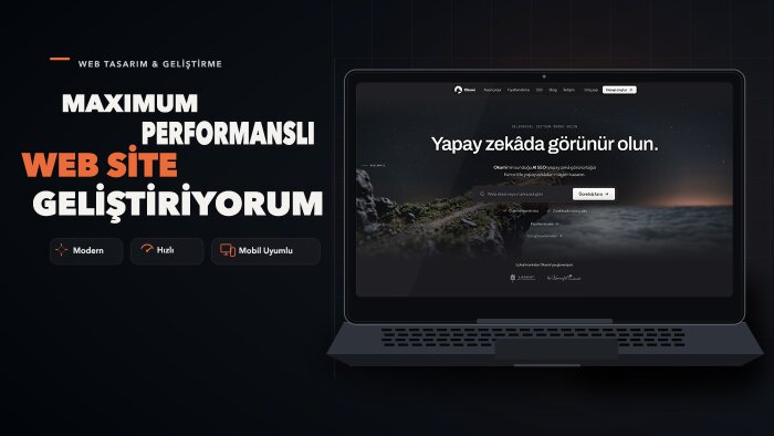 geleceğe hazır yüksek performanslı modern websiteler yaparım