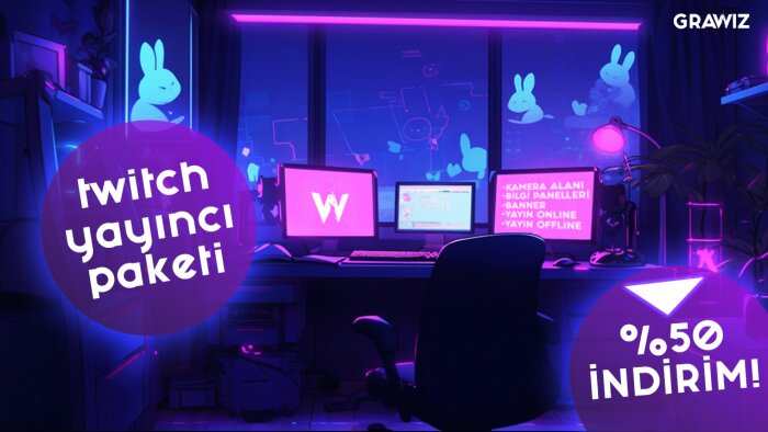 twitch için overlay & ekran tasarımı yapıyorum