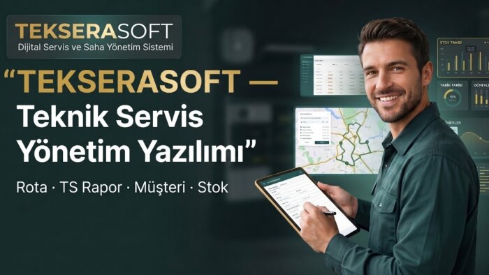 teknik servisler için saha yönetim yazılımı geliştiririm