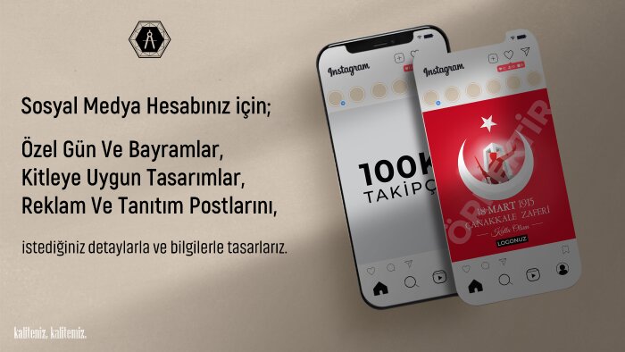 sosyal medyanıza uygun etkileyici post tasarımı yaparım