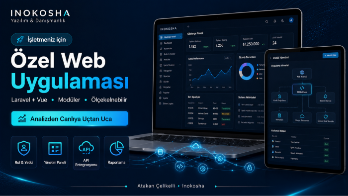 işletmenize özel Laravel ve Vue web uygulaması geliştiririm
