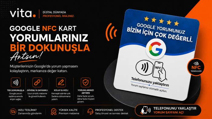 işletmenize Google Nfc kartı hazırlıyorum