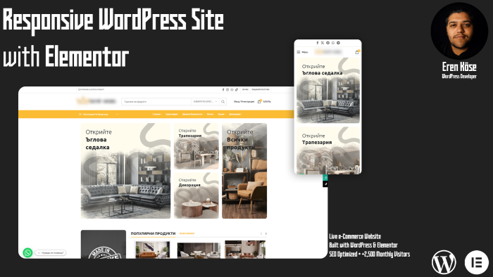 Wordpress tabanlı blog veya e-ticaret sitesi yapabilirim