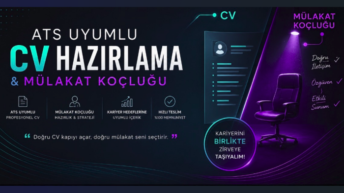 profesyonel özgeçmiş hazırlama ve mülakat desteği sunuyorum
