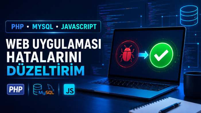 PHP ve MySQL web uygulamanızdaki hataları düzeltebilirim