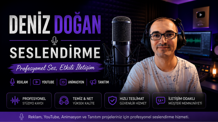 profesyonel seslendirme yapıyorum