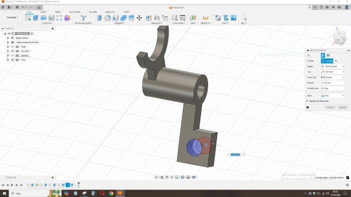 Autodesk Fusion,Solid çizim ve tasarım yapabilirim