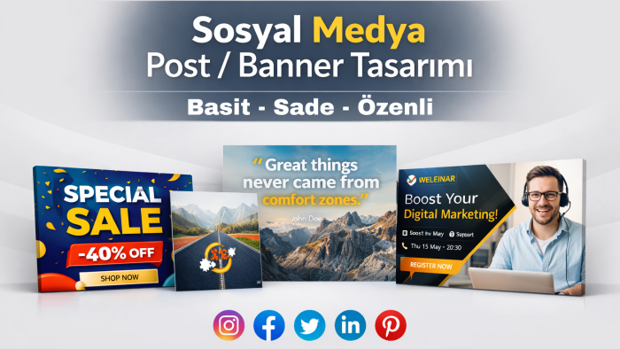 basit ve profesyonel sosyal medya tasarımları hazırlarım