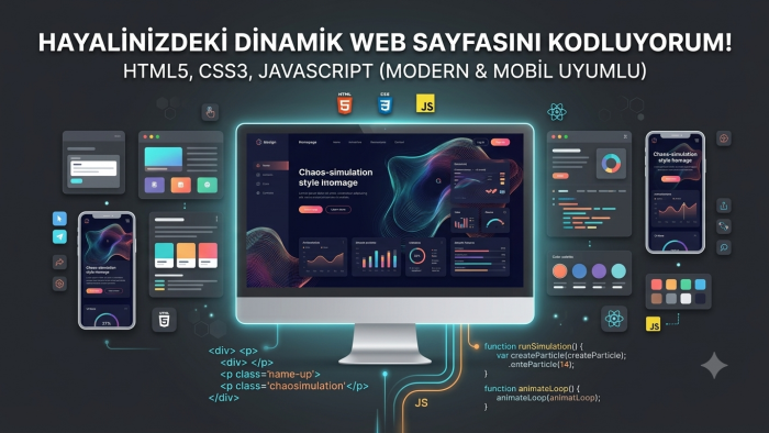 hayalinizdeki web sitesini yazarım