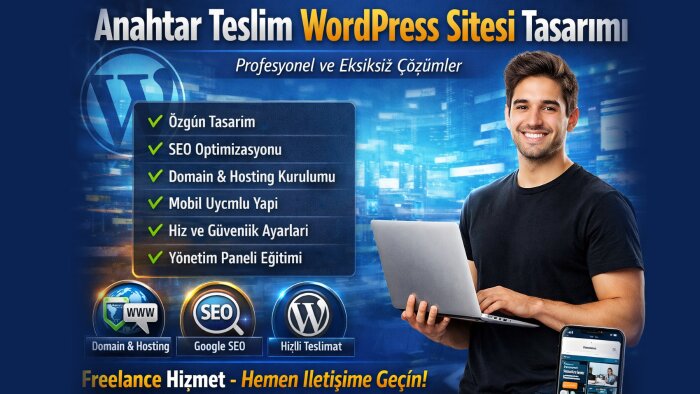satış odaklı anahtar teslim WordPress siteler kurarım
