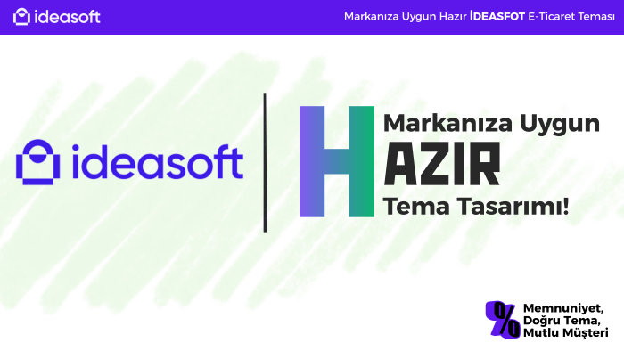 ideasoft kurulum süreçlerinizi yönetirim