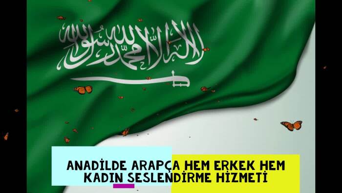 Arapça native / anadilde seslendirme hizmeti sunuyorum