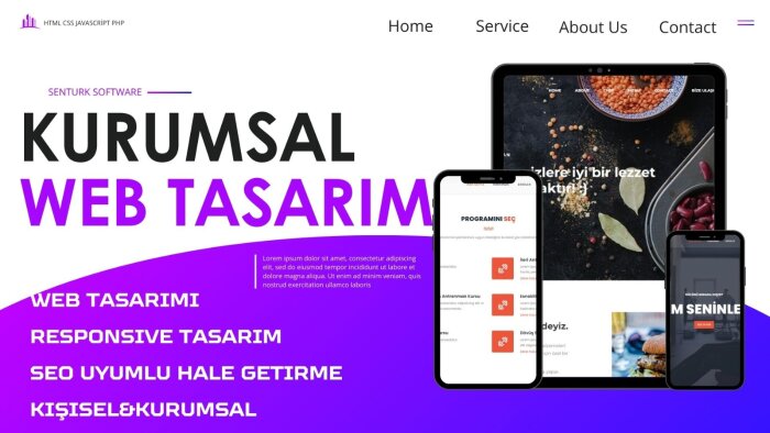 profesyonel mobil uyumlu kurumsal web sitesi hazırlıyorum