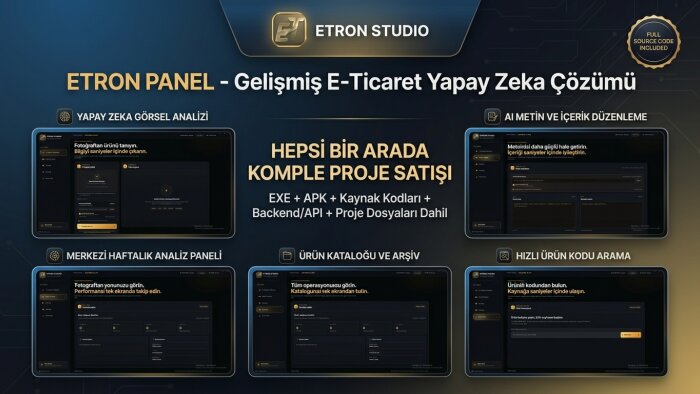 hazır AI destekli e-ticaret yazılım projeleri sunuyorum