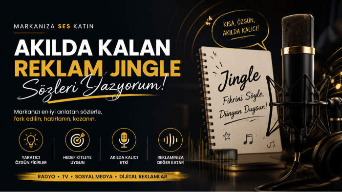 markanıza reklam jingle sözü yazıyorum