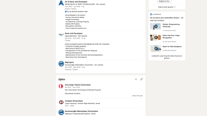 developer olarak hayallerinizi gerçeğe dönüştürebilirim