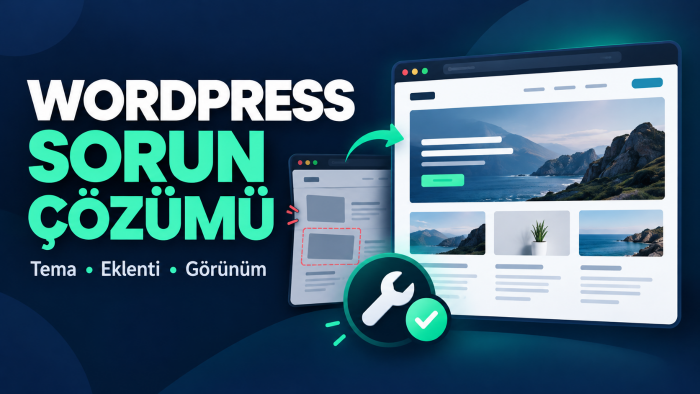 WordPress sitenizdeki küçük sorunları gideririm