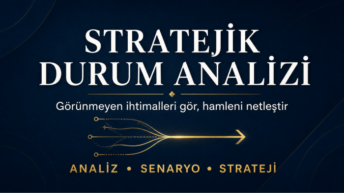 stratejik analiz ve yol haritası hazırlarım