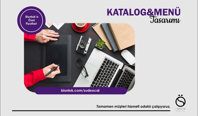 profesyonel katalog, afiş ve menü tasarımları yapabilirim
