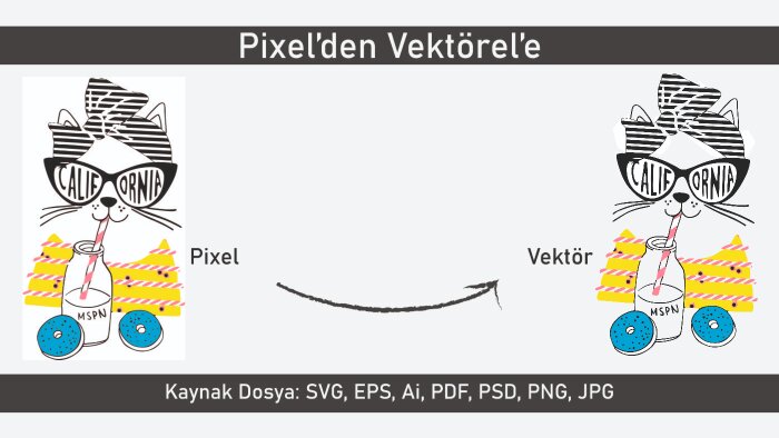  pixel görünümlü logo ve görsellerinizi vektörel yaparım