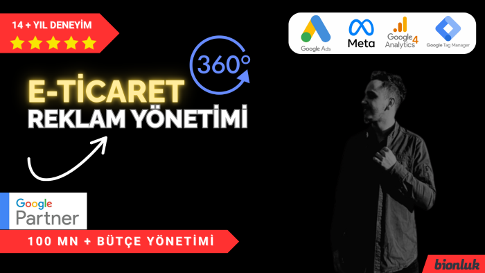 e-ticaret markanız için 360° satış odaklı reklam yönetiyorum