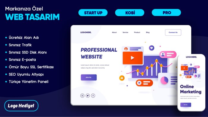 uluslararası standartlarda websitesi tasarlarım