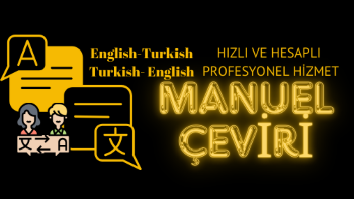 İngilizce Türkçe  manuel profesyonel çeviri yaparım