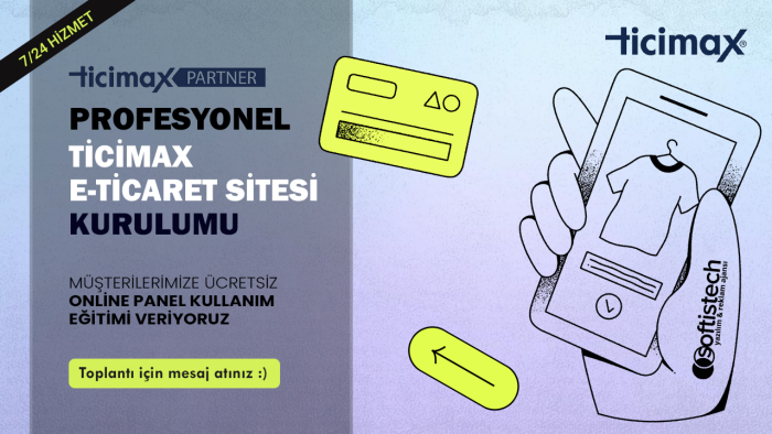 ticimax e-ticaret sitenizin kurulumunu sağlarım