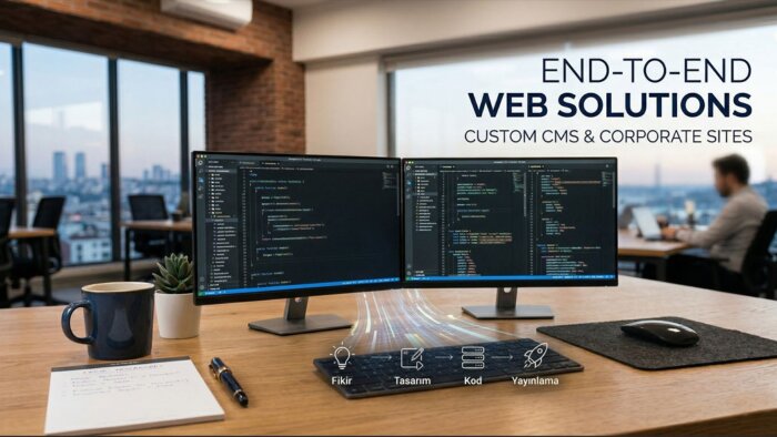 özel cms ve i̇çerik yönetimi geliştiriyorum