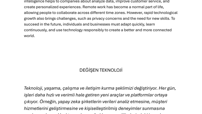 çeviri yaparım