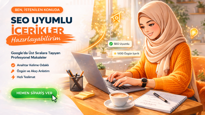 istenilen konuda seo uyumlu içerikler hazırlayabilirim
