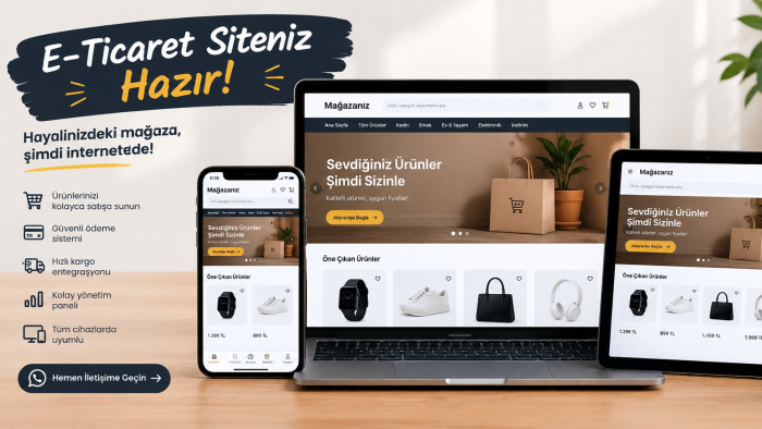 e ticaret sitesi yapıyorum