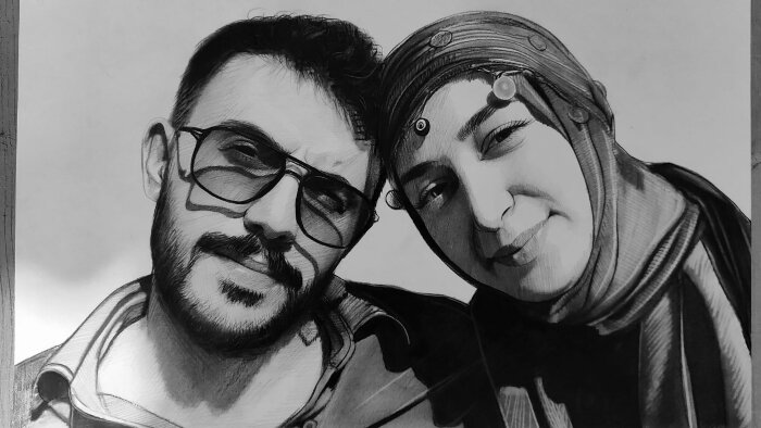 karakalem portre yapıyorum