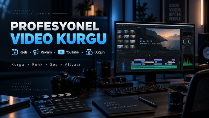 videolarınızı profesyonel ve dinamik şekilde kurgularım