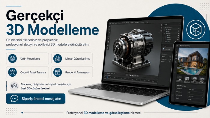 fikrinizi 3 boyutlu modele çevirebilirim