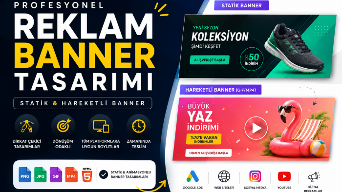 markanız için dikkat çekici reklam bannerları tasarlarım