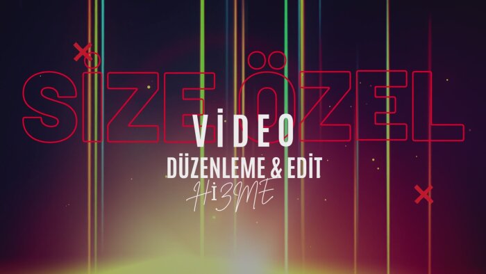 sizin için özel bir şekilde video tasarımı yaparım