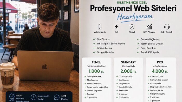 profesyonel web sitesi kurulumu yapabilirim