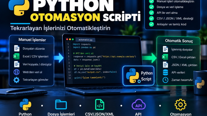 Python ile otomasyon scripti yazabilirim