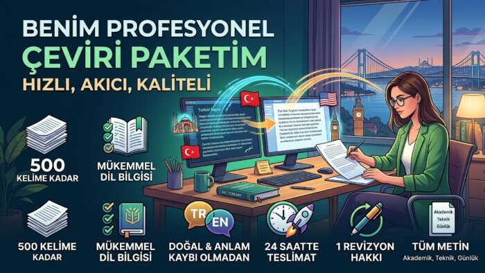 profesyonel ve akıcı İngilizce çeviri yaparım