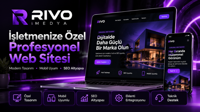 işletmenize özel modern ve SEO uyumlu web sitesi kurarım