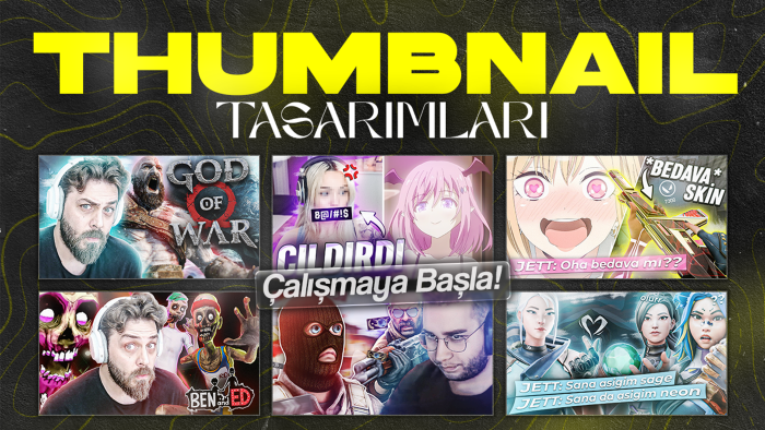 Youtube videonuz için kapak tasarımı yapabilirim