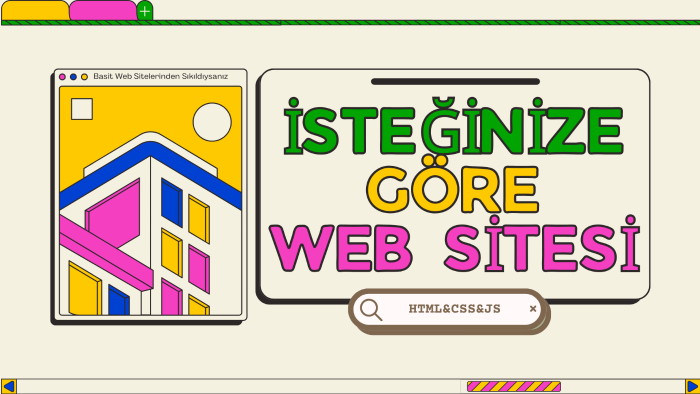 sizin için kişisel veya kurumsal siteler kodlayabilirim