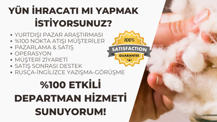 yün ihracatı konusunda danışmanlık sunarım