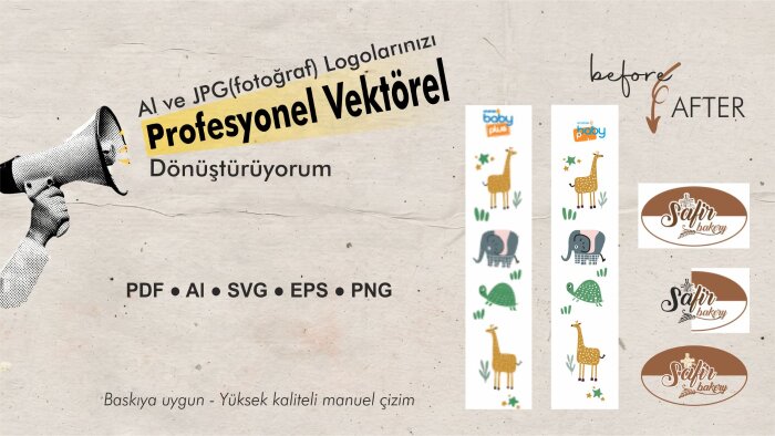 vektörel logo çizebilirim