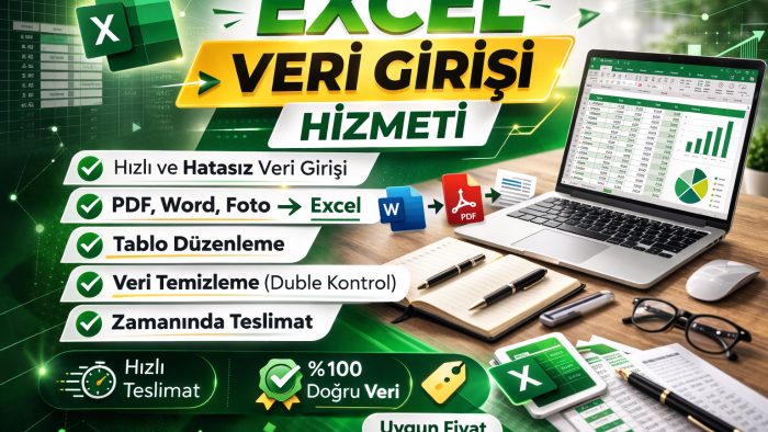 Excel çalışmalarınızla ilgili destek sağlıyorum