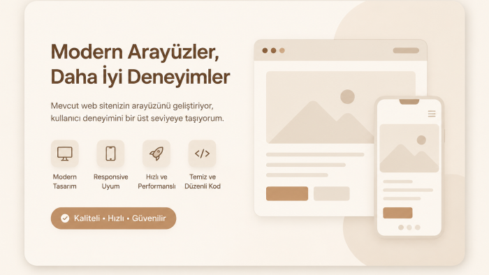  arayüz geliştiririm