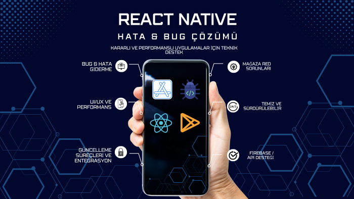 react native mobil uygulamanızdaki hataları çözebilirim
