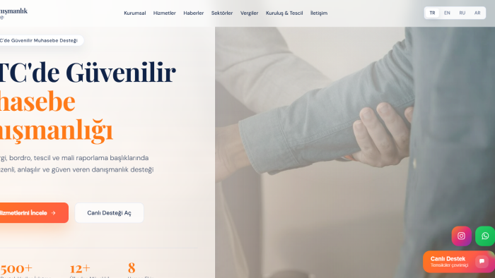  sizin için profesyonel web sitesi kodlayabilirim